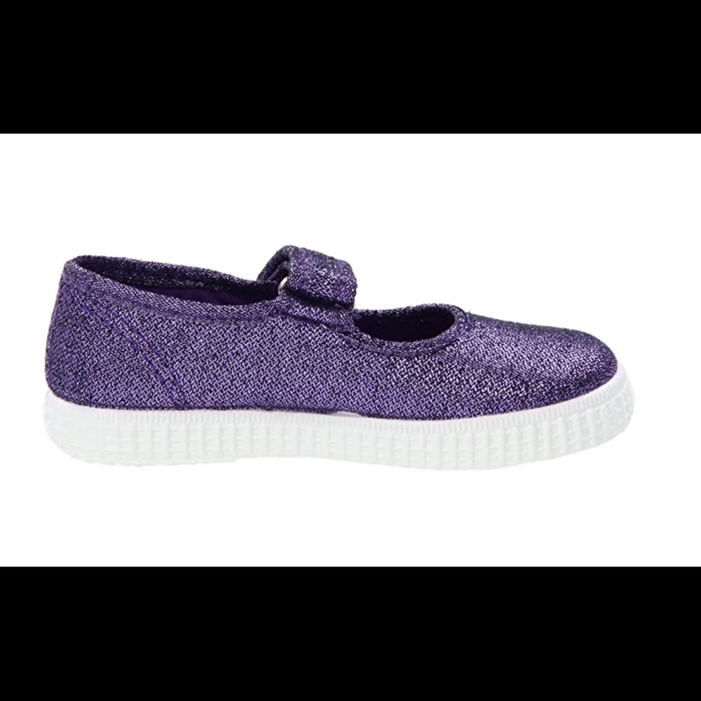 CIENTA CANVAS MARY JANES SPARKLE Sz 4 - Picture 6 of 8